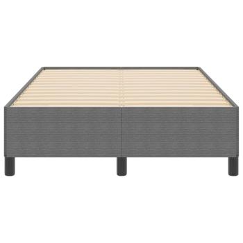 Bettgestell Hellgrau 120x200 cm Cord-Stoff