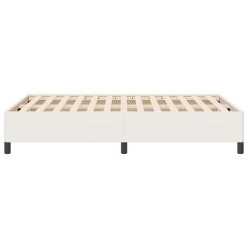 Bettgestell Creme 140x190 cm Cordstoff