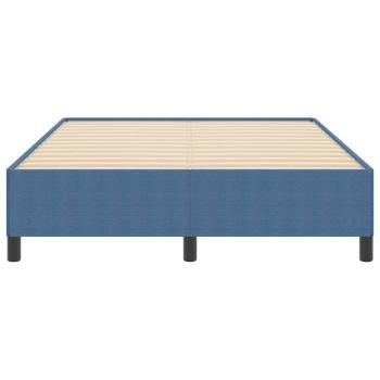 Boxspringbett Blau 140 x 190 cm Cordstoff