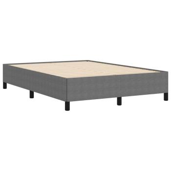 Bettgestell Hellgrau 140x200 cm Cord-Stoff