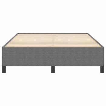 Bettgestell Hellgrau 140x200 cm Cord-Stoff