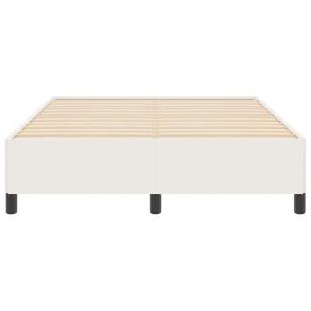 Boxspringbett Creme 160 x 200 cm Cordstoff