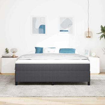 Boxspringbett Dunkelgrau 180 x 200 cm Cordstoff