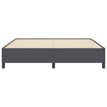 Boxspringbett Dunkelgrau 180 x 200 cm Cordstoff