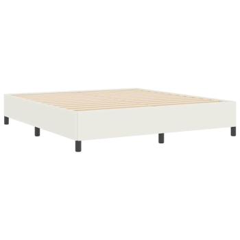 Bettgestell Creme 180x200 cm Cordstoff