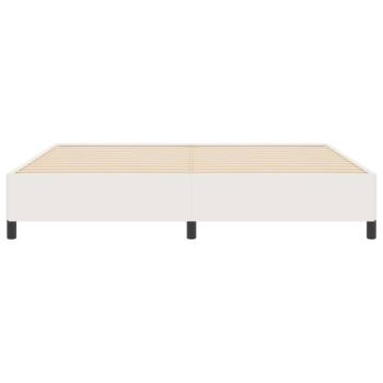 Boxspringbett Creme 200 x 200 cm Cordstoff