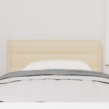 Kopfteil Linien Design Creme 100 cm Stoff