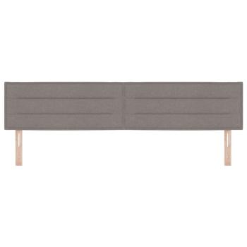 Kopfteil Taupe Stoff