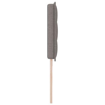 Kopfteil Taupe Stoff