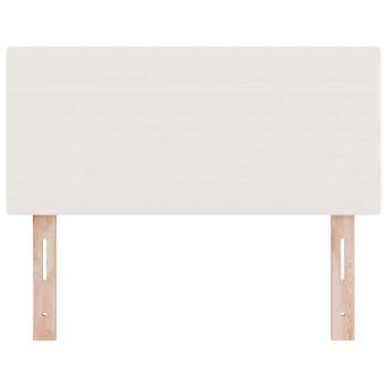 Kopfteil Schlichtes Design Creme 100 cm Cordstoff