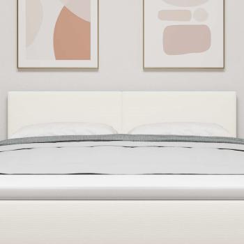 ARDEBO.de - Kopfteil Schlichte Gestaltung Creme 140 cm Cord-Stoff