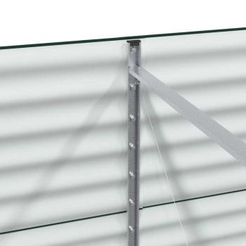 Gartenhochbeet Grün 400x80x81 cm Verzinkter Stahl