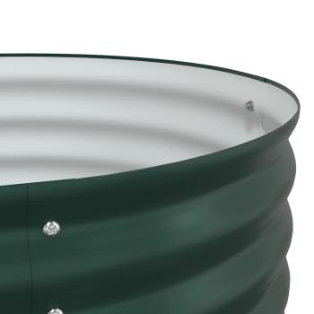 Gartenhochbeet Grün 400x80x81 cm Verzinkter Stahl