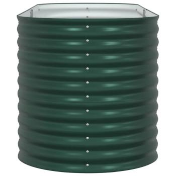 Garten Hochbeet Grün 240x80x81 cm Verzinkter Stahl