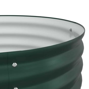 Garten-Hochbeet Grün 160x80x81 cm aus galvanisiertem Stahl