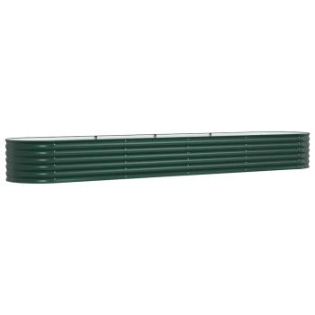 Hochbeet Garten Grün 400x80x44 cm aus galvanisiertem Stahl