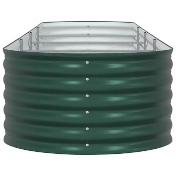 Hochbeet Garten Grün 400x80x44 cm aus galvanisiertem Stahl