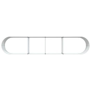 Hochbeet Garten Grün 400x80x44 cm aus galvanisiertem Stahl
