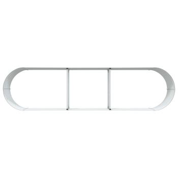 Garten Hochbeet Grün 320x80x44 cm Verzinkter Stahl