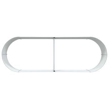 Garten-Hochbeet grün 240x80x44 cm, galvanisierter Stahl