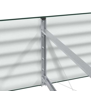 Garten-Hochbeet grün 240x80x44 cm, galvanisierter Stahl