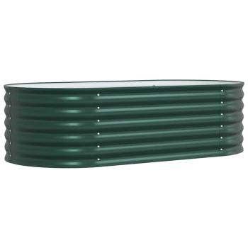 Hochbeet Garten Grün 160x80x44 cm, aus galvanisiertem Stahl
