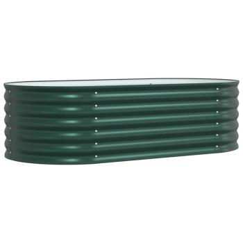 Hochbeet Garten Grün 160x80x44 cm, aus galvanisiertem Stahl