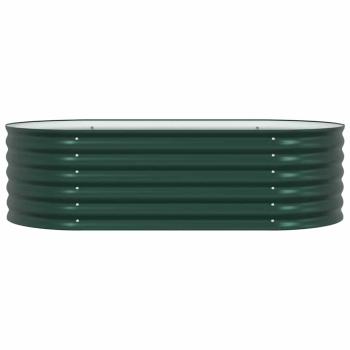 Hochbeet Garten Grün 160x80x44 cm, aus galvanisiertem Stahl