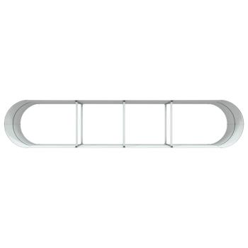 Garten Hochbeet Braun 400x80x81 cm aus verzinktem Stahl