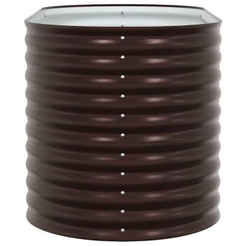 Garten Hochbeet Braun 160x80x81 cm aus verzinktem Stahl