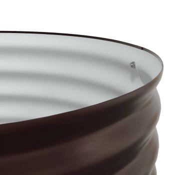 Garten Hochbeet - Braun 80x80x81 cm Galvanisierter Stahl