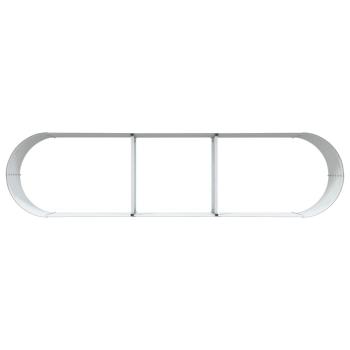 Hochbeet für den Garten in Braun, 320x80x44 cm, aus galvanisiertem Stahl