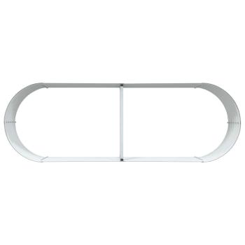 Garten Hochbeet Braun 240x80x44 cm aus verzinktem Stahl