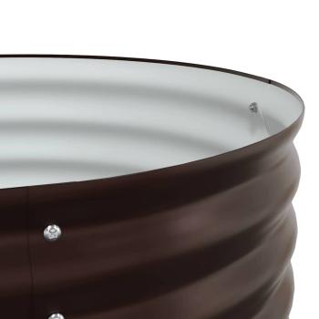 Garten Hochbeet Braun 240x80x44 cm aus verzinktem Stahl