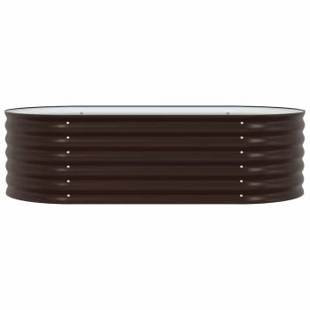 Garten Hochbeet Braun 160x80x44 cm Galvanisiertes Stahl