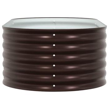 Garten Hochbeet Braun 160x80x44 cm Galvanisiertes Stahl