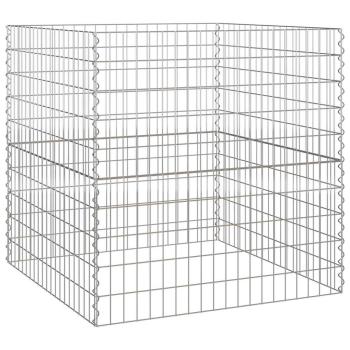 Gartenkomposter 100x100x100 cm aus verzinktem Stahl Quadrat