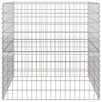 Gartenkomposter 100x100x100 cm aus verzinktem Stahl Quadrat