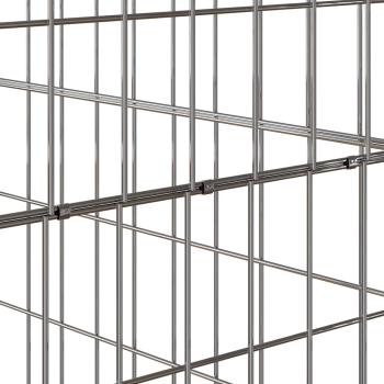 Gartenkomposter 100x100x100 cm aus verzinktem Stahl Quadrat