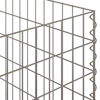 Gartenkomposter 100x100x100 cm aus verzinktem Stahl Quadrat