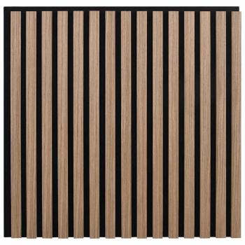 Akustik Wandpaneele 8 Stk. Lamellen 60,5x60 cm Eichenfurnier