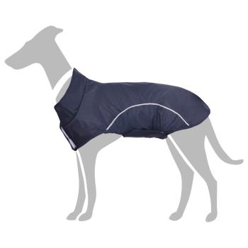 ARDEBO.de - Hunde Regenmantel mit Reflexstreifen Polyester Marineblau S