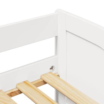 Tagesbett Ausziehbar ohne Matratze IRUN Weiß 90x200cm