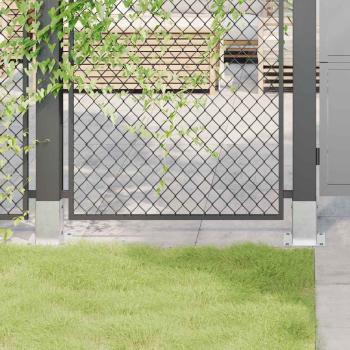 ARDEBO.de - Pfostenträger Quadratisch 4Stk. Silber 91x91mm Verzinkter Stahl