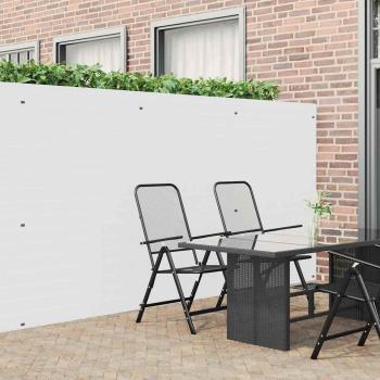ARDEBO.de - Gartenzaun Doppelseitig Weiß 1,8x5 m PVC