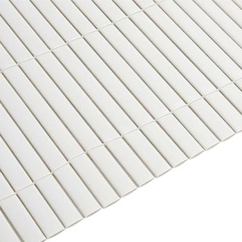 Gartenzaun Doppelseitig Weiß 1,8x5 m PVC