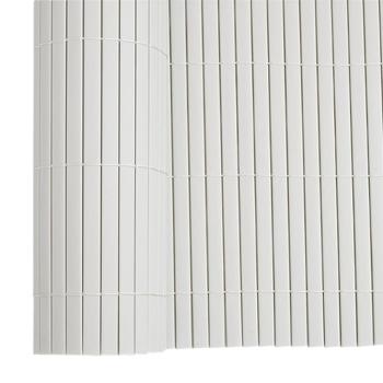Gartenzaun Doppelseitig Weiß 1,8x5 m PVC
