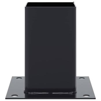 Pfostenträger Quadrat 12 Stk. 81x81mm Pulverbeschichteter Stahl