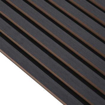 Akustik Wandpaneele 8 Stk. Lamellen 60,5x60 cm Eichenfurnier