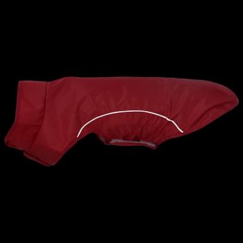 Hunde Regenmantel mit Reflexstreifen Polyester Rot XXS
